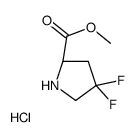 L-Proline, 4,4-difluoro-, methyl ester (9CI) structure