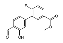 methyl 4-fluoro-3-(4-formyl-3-hydroxyphenyl)benzoate Structure