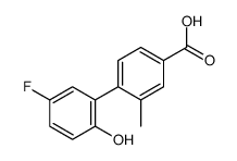 4-(5-fluoro-2-hydroxyphenyl)-3-methylbenzoic acid结构式