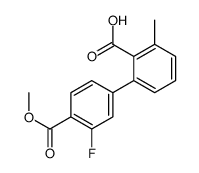 2-(3-fluoro-4-methoxycarbonylphenyl)-6-methylbenzoic acid结构式