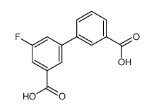 3-(3-carboxyphenyl)-5-fluorobenzoic acid结构式