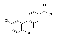 4-(2,5-dichlorophenyl)-3-fluorobenzoic acid结构式
