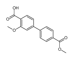 2-methoxy-4-(4-methoxycarbonylphenyl)benzoic acid结构式