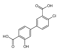 4-(3-carboxy-4-chlorophenyl)-2-hydroxybenzoic acid Structure