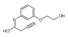 2-cyano-N-[3-(2-hydroxyethoxy)phenyl]acetamide结构式