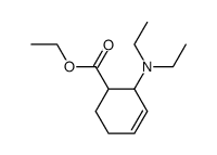 Ethyl 2-diethylamino-3-cyclohexen-1-carboxylate结构式