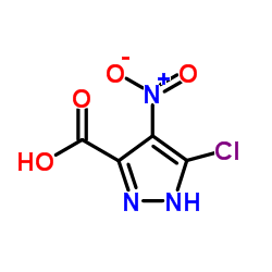 5-Chloro-4-nitro-1H-pyrazole-3-carboxylic acid结构式