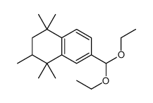 7-(diethoxymethyl)-1,1,2,4,4-pentamethyl-2,3-dihydronaphthalene结构式