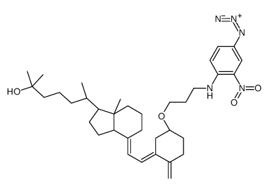 25-hydroxyvitamin D3 3'-(N-(4-azido-2-nitrophenyl)amino)propyl ether structure