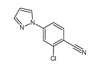 2-chloro-4-pyrazol-1-ylbenzonitrile Structure