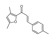 1-(3,5-dimethylfuran-2-yl)-3-(4-methylphenyl)prop-2-en-1-one结构式
