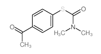 1-(4-acetylphenyl)sulfanyl-N,N-dimethyl-formamide structure