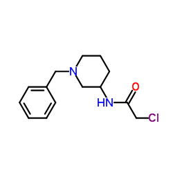 N-(1-Benzyl-3-piperidinyl)-2-chloroacetamide结构式