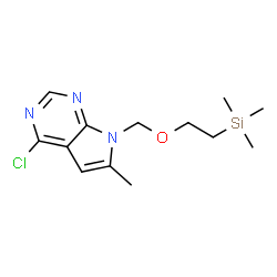 2-[(4-chloro-6-methylpyrrolo[2,3-d]pyrimidin-7-yl)methoxy]ethyl-trimethylsilane Structure