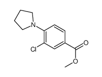 Methyl 3-chloro-4-(1-pyrrolidinyl)benzoate Structure