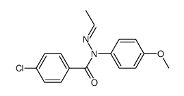 Acetaldehyd-N1-(p-chlorbenzoyl)-p-methoxy-phenylhydrazon结构式