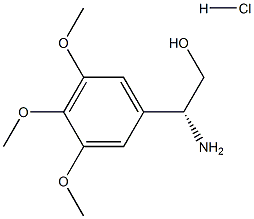 (2R)-2-AMINO-2-(3,4,5-TRIMETHOXYPHENYL)ETHAN-1-OL HYDROCHLORIDE Structure