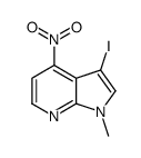 3-Iodo-1-methyl-4-nitro-1H-pyrrolo[2,3-b]pyridine结构式