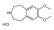 7,8-dimethoxy-2,3,4,5-tetrahydro-1H-3-benzazepine,hydrochloride Structure