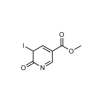Methyl1,6-dihydro-5-iodo-6-oxopyridine-3-carboxylate Structure