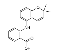 2-((2,2-dimethylchromen-5-yl)amino)benzoic acid结构式