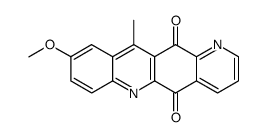 9-methoxy-11-methyl-1,6-diaza-naphthacene-5,12-dione结构式