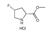 (2R,4R)-4-氟吡咯烷-2-羧酸甲酯盐酸盐结构式