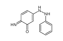 6-imino-3-(2-phenylhydrazinyl)cyclohexa-2,4-dien-1-one结构式