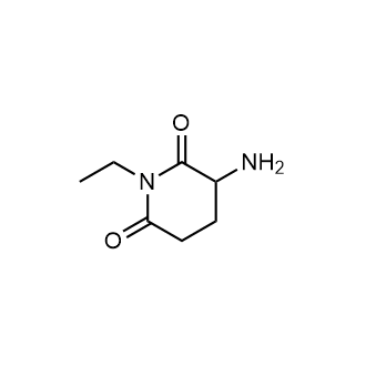 3-氨基-1-乙基哌啶-2,6-二酮结构式