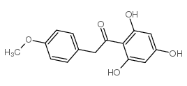 1-(2,4,6-Trihydroxyphenyl)-2-(4-methoxyphenyl)ethanone structure