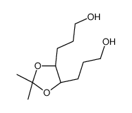3-[(4R,5R)-5-(3-hydroxypropyl)-2,2-dimethyl-1,3-dioxolan-4-yl]propan-1-ol Structure