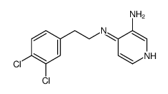 3-Amino-4-[(3,4-dichlorophenethyl)amino]pyridine结构式