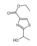 4-Thiazolecarboxylicacid,2-(1-hydroxyethyl)-,ethylester(9CI)结构式