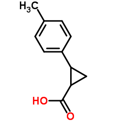 trans-2-(p-tolyl)cyclopropane-1-carboxylic acid Structure
