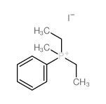 Phosphonium,diethylmethylphenyl-, iodide (1:1) Structure