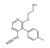 4-azido-6-(2-hydroxyethoxy)-5-(4-methylphenyl)pyrimidine结构式