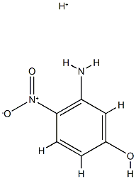 Phenol,3-amino-4-nitro-,conjugate monoacid (8CI) Structure