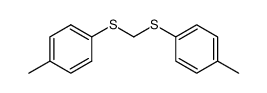 p-tolylsulfanylmethylsulfanyl-p-toluene Structure