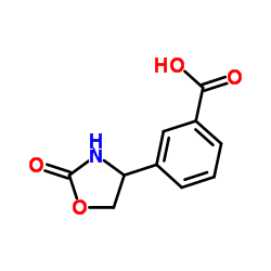 3-(2-Oxo-1,3-oxazolidin-4-yl)benzoic acid Structure