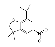7-tert-butyl-3,3-dimethyl-5-nitro-2H-1-benzofuran结构式