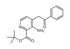 tert-butyl 3-amino-4-phenacylpyridine-2-carboxylate Structure