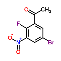 1-(5-Bromo-2-fluoro-3-nitrophenyl)ethanone Structure