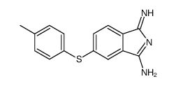 1-imino-5-(p-tolylthio)-1H-isoindol-3-amine Structure