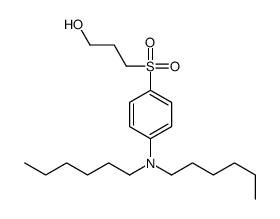 3-[4-(dihexylamino)phenyl]sulfonylpropan-1-ol Structure