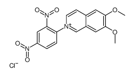 2-(2,4-dinitrophenyl)-6,7-dimethoxyisoquinolin-2-ium,chloride Structure