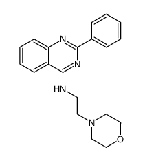 (2-morpholin-4-yl-ethyl)-(2-phenyl-quinazolin-4-yl)-amine Structure