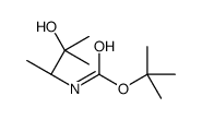 Carbamic acid, [(1R)-2-hydroxy-1,2-dimethylpropyl]-, 1,1-dimethylethyl ester结构式