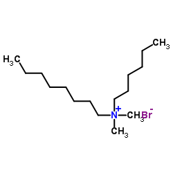 N-Hexyl-N,N-dimethyl-1-octanaminium bromide Structure