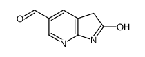 1H-Pyrrolo[2,3-b]pyridine-5-carboxaldehyde,2,3-dihydro-2-oxo- structure