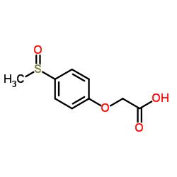[4-(Methylsulfinyl)phenoxy]acetic acid Structure